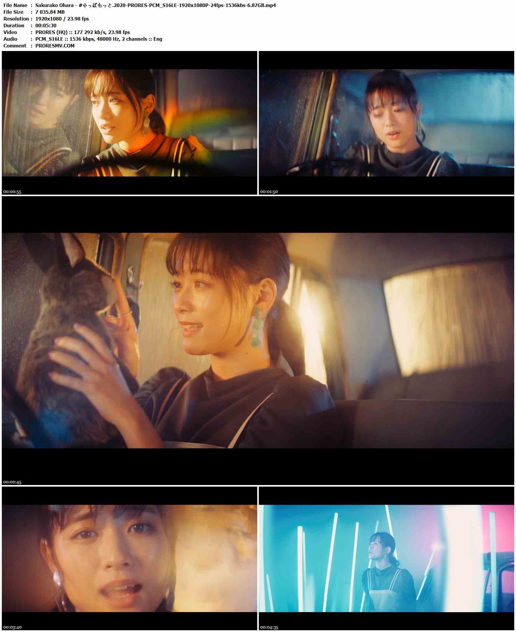 Sakurako Ohara - #やっぱもっと.2020-PRORES-PCM_S16LE-1920x1080P-24fps-1536kbs-6.87GB官方MV_高清MV